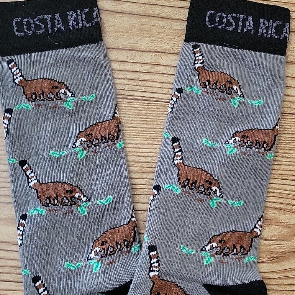 Costa Rica Trash Panda Patterned Socks - Picture 3 of 3